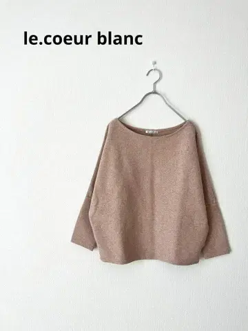 [컨디션 최상] le.coeur blanc 르쿠르 블랑 리브 니트 스웨터