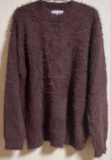 United arrows 브라운 모헤어 니트