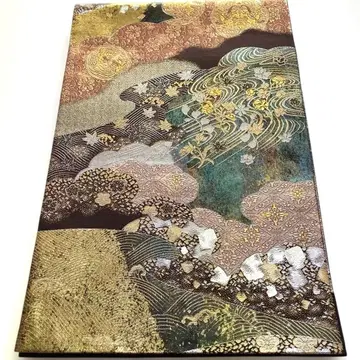 다색 파도와 구름 후쿠로 오비 A 미사용품