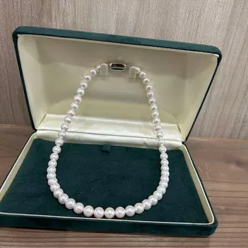 진주 목걸이 화이트 실버 클로징