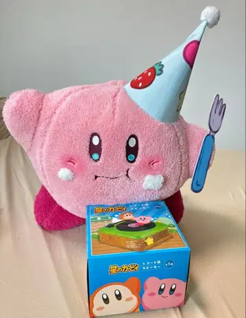 커비 봉제 인형 레코드풍 스피커 별의 커비
