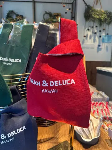 DEAN & DELUCA 레드 토트백