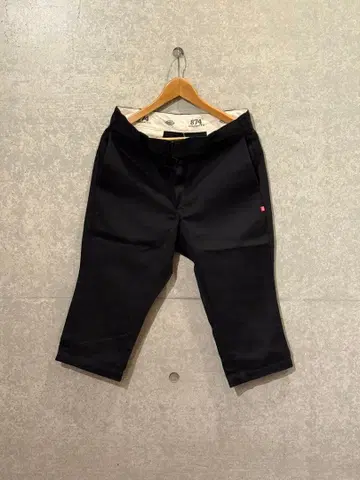 Dickies 874 크롭 블랙 W28 상당 자수 입