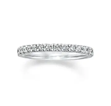 시착만 한 STAR JEWELRY 플라티나 하프 이터니티 반지 영구 보증