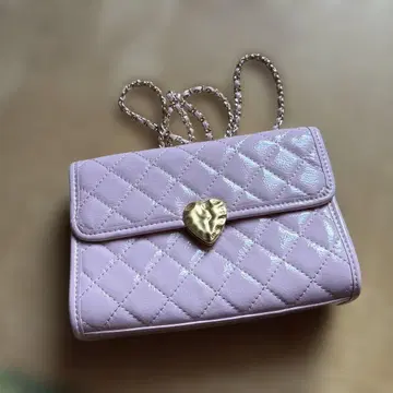 JILL by JILLSTUART 하트 네이비 체인 미니백