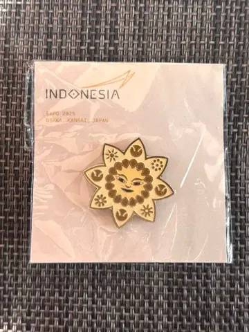 오사카 만박 2025 인도네시아 파빌리온 핀 배지