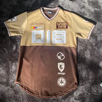 Grand Prix Racing 셔츠 베이지/브라운