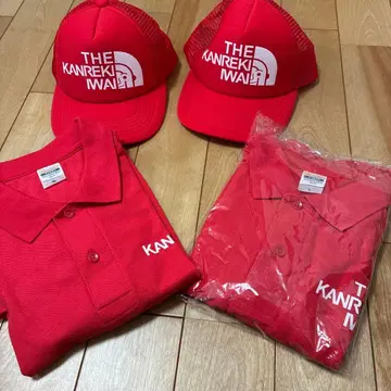 환력 피케 셔츠 모자 레드 피케 셔츠와 캡 세트 묶음 판매 이벤트