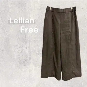 레리안 화이트 라벨 와이드 팬츠 가우초 루즈핏 스웨이드 브라운