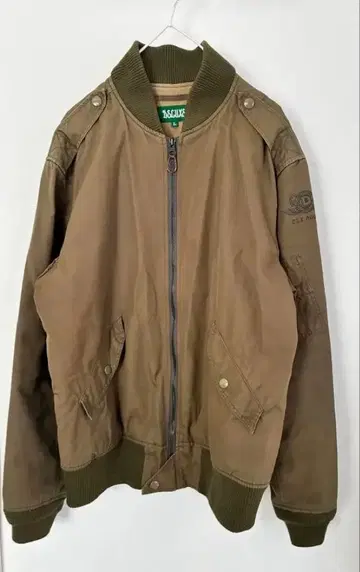 DE LUXE 밀리터리 자켓 올리브 그린 블루종 빈티지