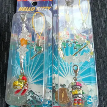 헬로키티 스키 점프 족자 은 동상 초레어 지역 한정