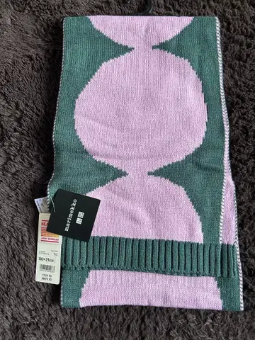 mimimeme 기하학 패턴 머플러 180cm x 25cm 새상품