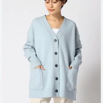 IENA 이에나 AQUA V넥 가디건 최근 모델 니트 캐시미어 혼방