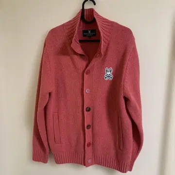 Psycho Bunny 핑크 가디건 M 사이즈