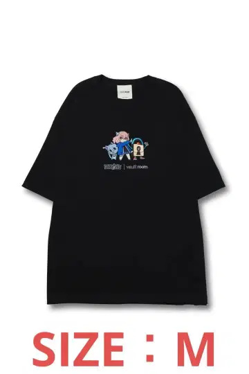 vaultroom x nqrse x HAPPY TEE BLACK M