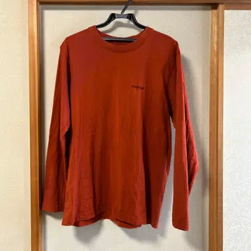 mont-bell 오렌지 긴팔 티셔츠