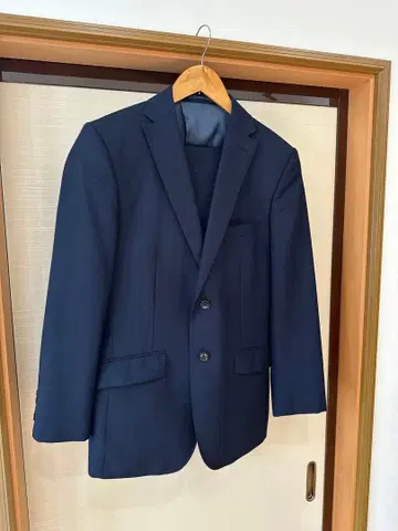 아바하우스 네이비 스트라이프 싱글 브레스 자켓 M 사이즈