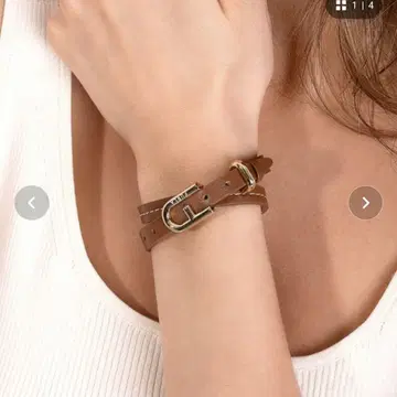 훌라 FURLA BUCKLE BRACELET 가죽 팔찌