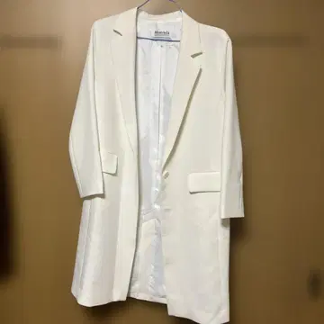 마이 스트라다 Mystrada 롱 자켓 화이트 새상품