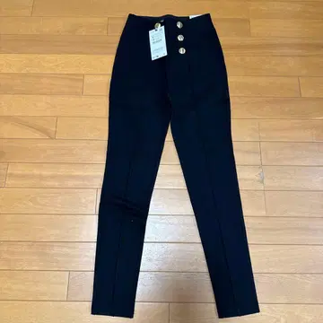ZARA 블랙 하이라이즈 슬랙스 S