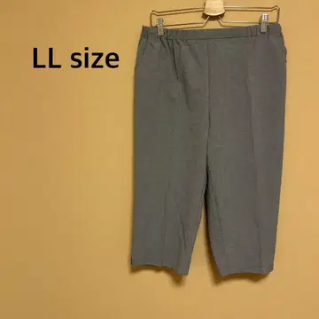 [ 여성용 ] 7부 기장 팬츠/미나레트/빅 사이즈/그레이/심플/무지