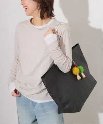 JOURNAL STANDARD relume 시어 크루넥 롱 T셔츠