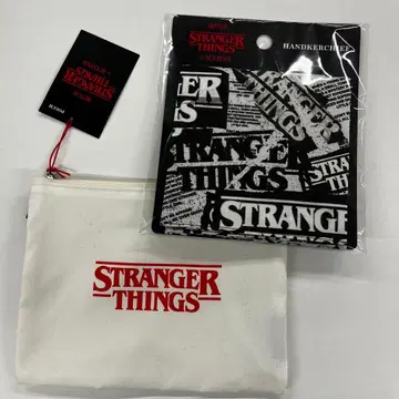 새상품 기묘한 이야기 파우치&손수건 세트