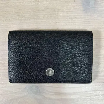 [ 새상품급 ] MACKINTOSH 블랙 가죽 카드 케이스 명함지갑