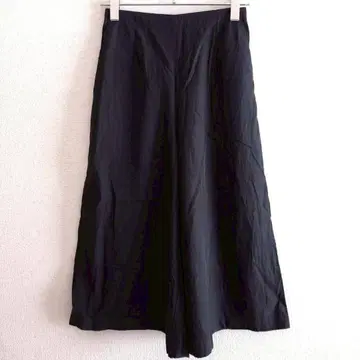 s0738 [그린 라벨 릴랙싱] 가우초 팬츠 무지 뒷 허리밴딩