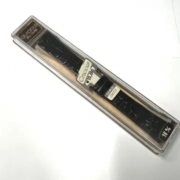 새상품 미사용 시계 벨트 크로커다일 블랙 16mm A