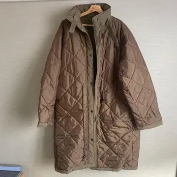 올리브 브라운 리버서블 코트