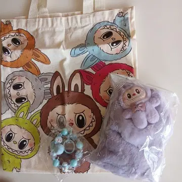 토트백 봉제 인형 비즈 팔찌 세트