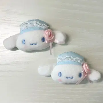 시나몬 화이트 프릴 헤어 클립