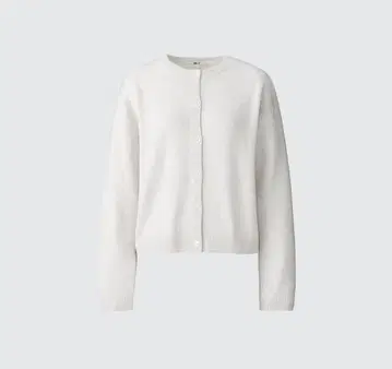 [새상품급] UNIQLO 캐시미어 100% 크루넥 숏 가디건