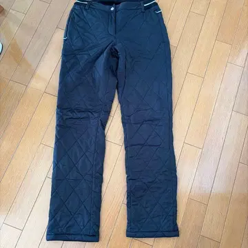 여성용 골프 팬츠 블랙 퀼팅