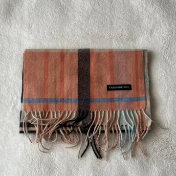 캐시미어 체크 무늬 머플러