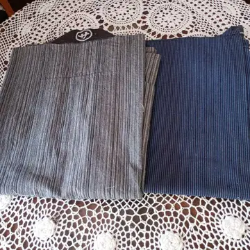 m-2034 줄무늬 목화 반텐 2개 세트 리메이크용