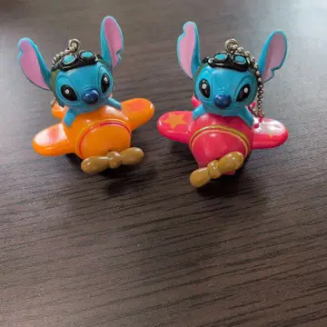 스티치 비행기 키링