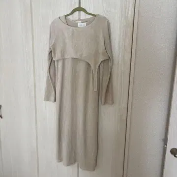 CAPRICIEUX LE'MAGE 벨로아 아지메 레이어드 원피스