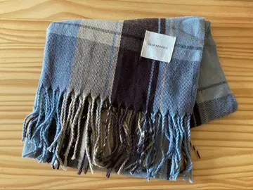 체크 무늬 머플러