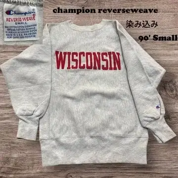 90s champion 리버스 위브 염색 구제 의류 자수 여성 USA