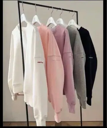 rosymonster 맨투맨 풀오버 핑크