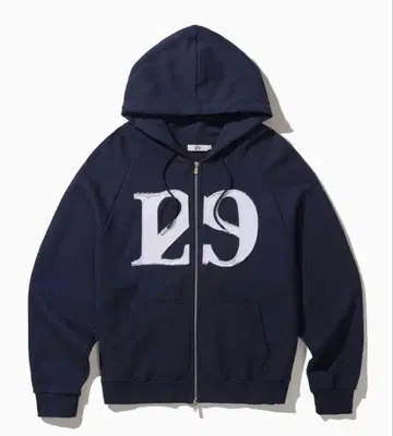 ILLIGO 129 로고 패치 후드 집업 네이비