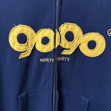 9090 지퍼 후드티 네이비