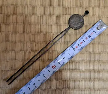 금속제 꽃 무늬 머리 장식 헤어콤 약 17cm