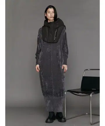 UN3D. 벨로아 니트 원피스