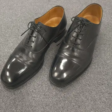 새상품급 스코치 그레인 스트레이트 팁 블랙 26cm