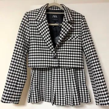 ZARA 깅엄 체크 셋업