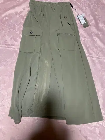 쿨 카레안 올리브 플레어 스커트 사이즈 36