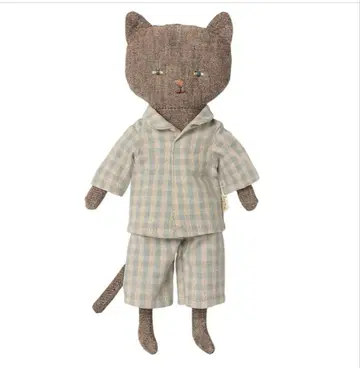 Maileg 메이 파자마를 입은 아기 고양이